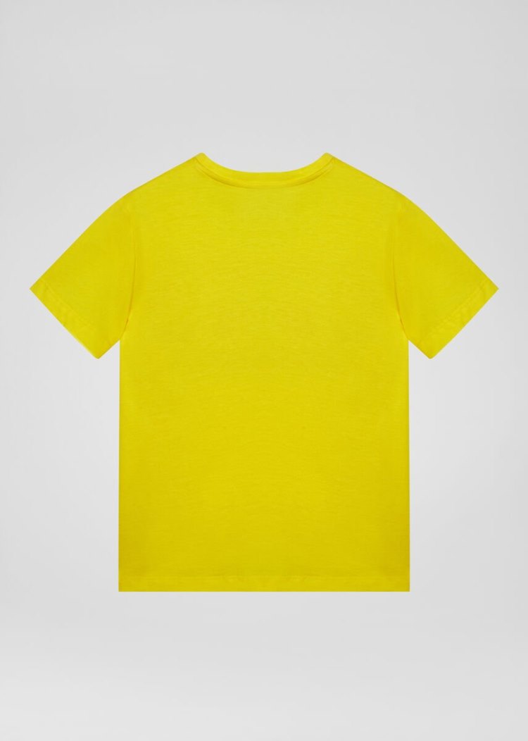 Versace 90s Vintage Logo T Shirt μπλουζακια παιδικα κίτρινα | K55JSV9