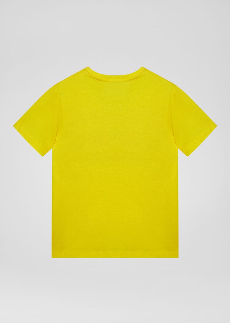 Versace 90s Vintage Logo T Shirt μπλουζακια παιδικα κίτρινα | RO3WG2Q
