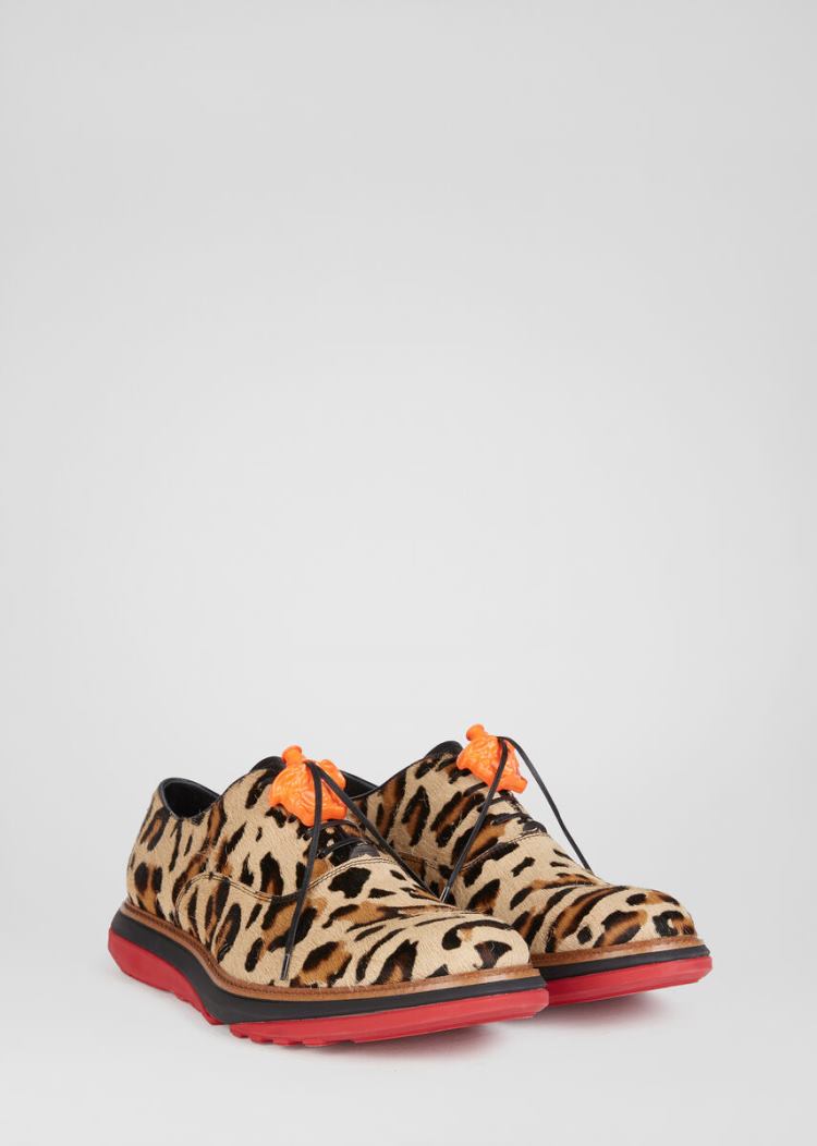 Versace Animalier Pattern Medusa Υβρίδιο Shoes παπουτσια ανδρικα λεοπαρ | AN939ZK