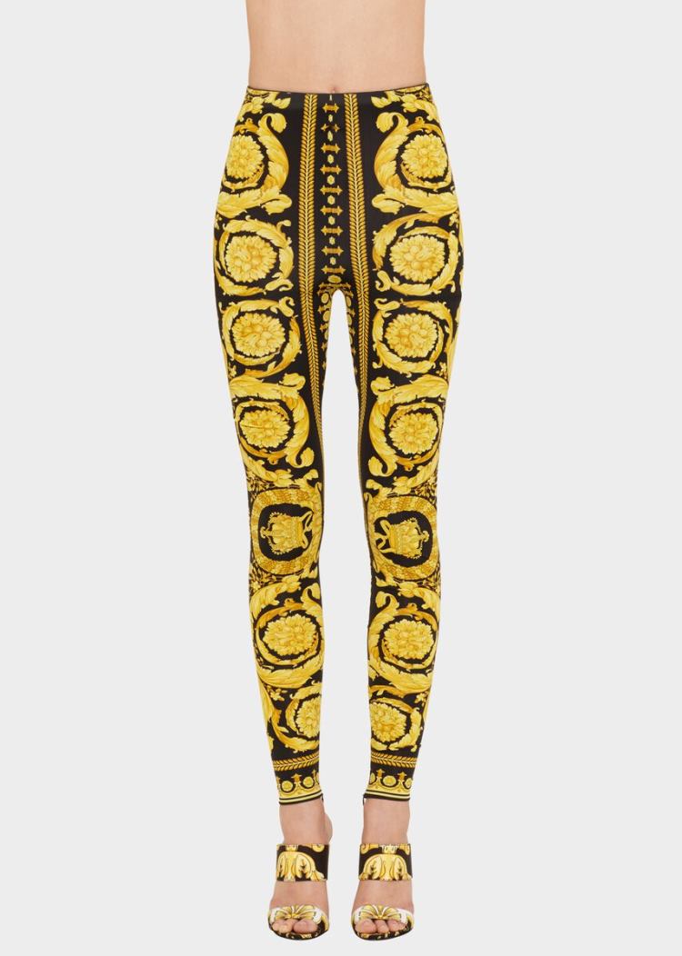 Versace Barocco FW'91 Print Leggings κολαν γυναικεια Πολύχρωμο | QI4M88Q