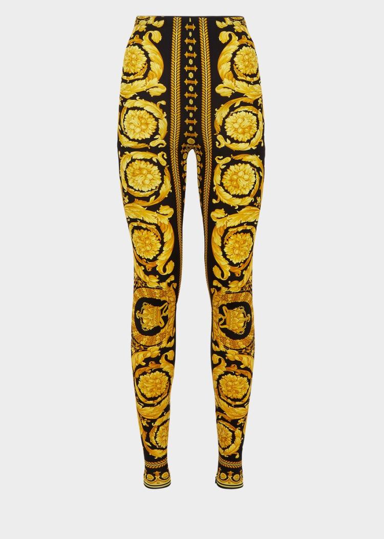Versace Barocco FW\'91 Print Leggings κολαν γυναικεια Πολύχρωμο | QI4M88Q