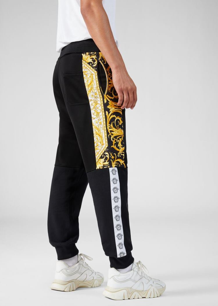 Versace Barocco Logo Trackpants παντελόνι ανδρικα Πολύχρωμο | Q5TDR6U