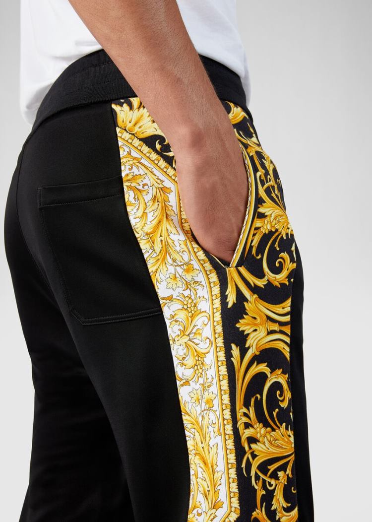 Versace Barocco Logo Trackpants παντελόνι ανδρικα Πολύχρωμο | Q5TDR6U