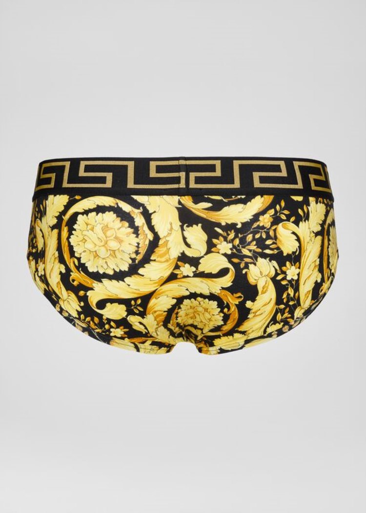Versace Barocco Print Briefs εσωρουχα ανδρικα Πολύχρωμο | Q0HSBAM