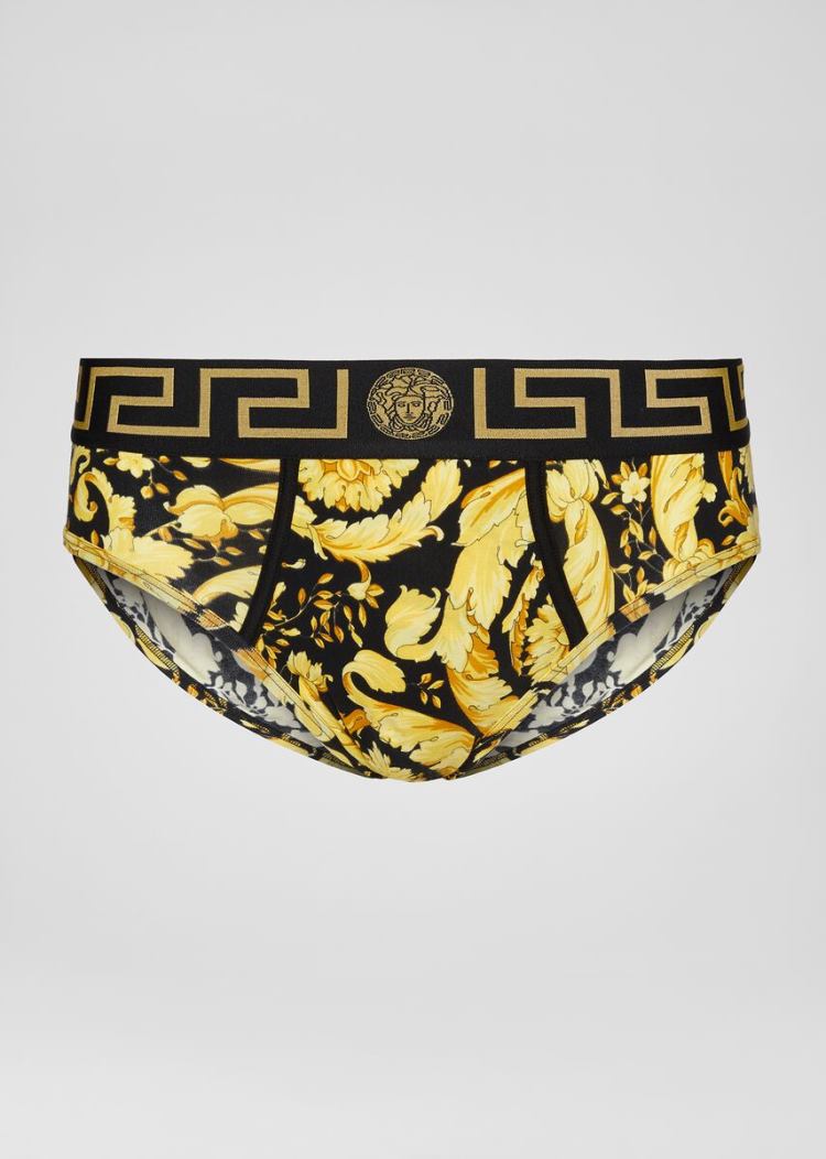 Versace Barocco Print Briefs εσωρουχα ανδρικα Πολύχρωμο | Q0HSBAM