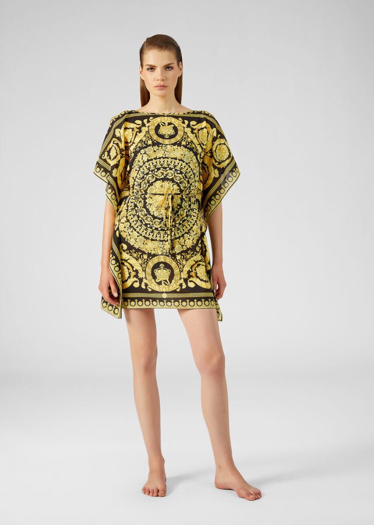 Versace Barocco Print Cover Up μαγιό γυναικεια Πολύχρωμο | MVRHNET