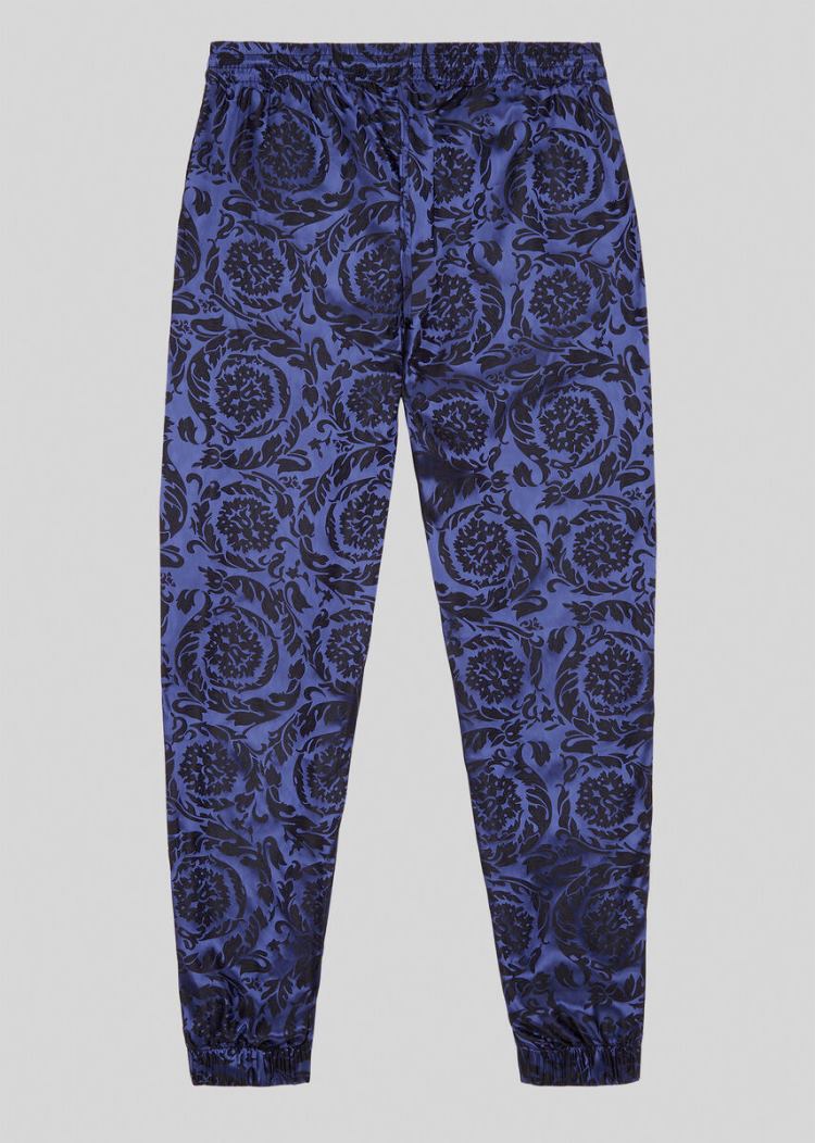 Versace Barocco Print Gym Trousers παντελόνι ανδρικα μπλε | OL08SCX