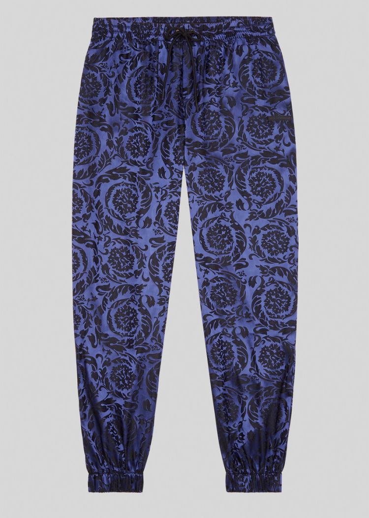 Versace Barocco Print Gym Trousers παντελόνι ανδρικα μπλε | OL08SCX