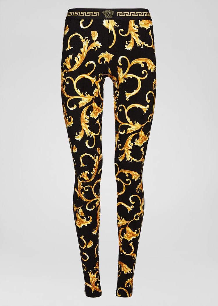 Versace Barocco Print Leggings κολαν γυναικεια Πολύχρωμο | 0E2KQA4