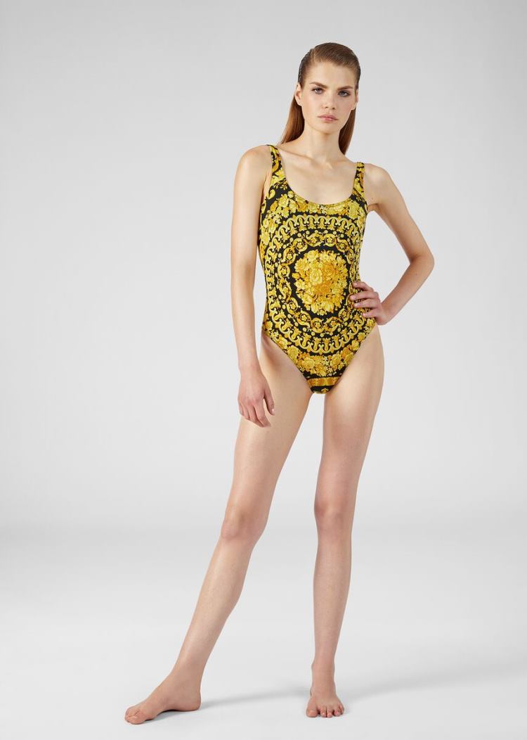 Versace Barocco Print One-Piece Swimsuit μαγιό γυναικεια Πολύχρωμο | 85958FZ