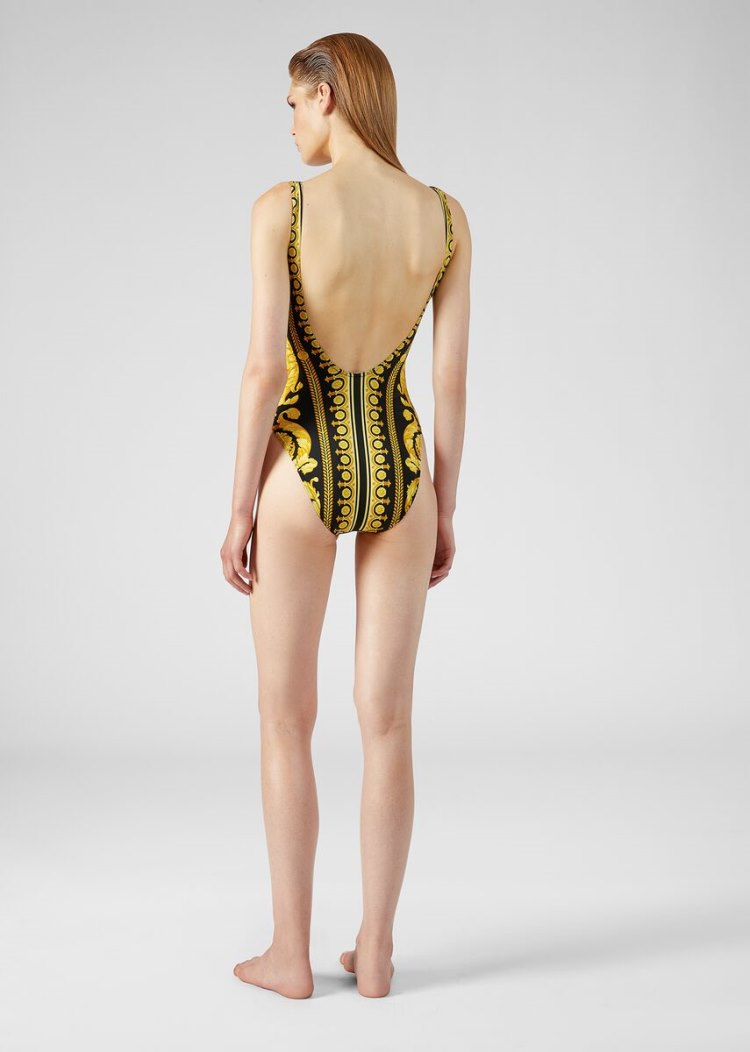 Versace Barocco Print One-Piece Swimsuit μαγιό γυναικεια Πολύχρωμο | 85958FZ