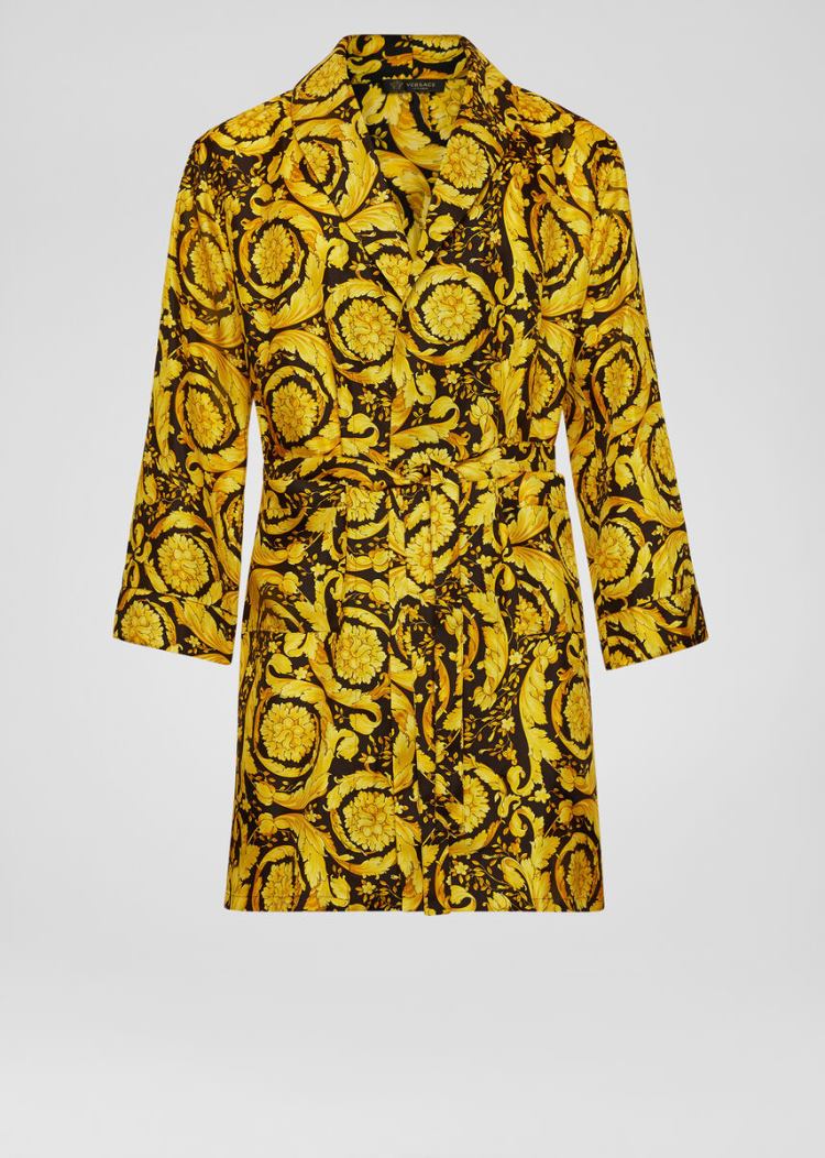 Versace Barocco Print Silk Dressing Gown εσωρουχα ανδρικα Πολύχρωμο | B03LAO7