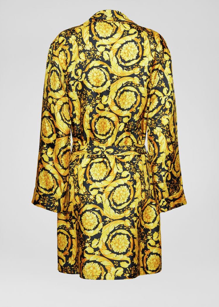 Versace Barocco Print Silk Dressing Gown εσωρουχα γυναικεια Πολύχρωμο | BUFJV9F