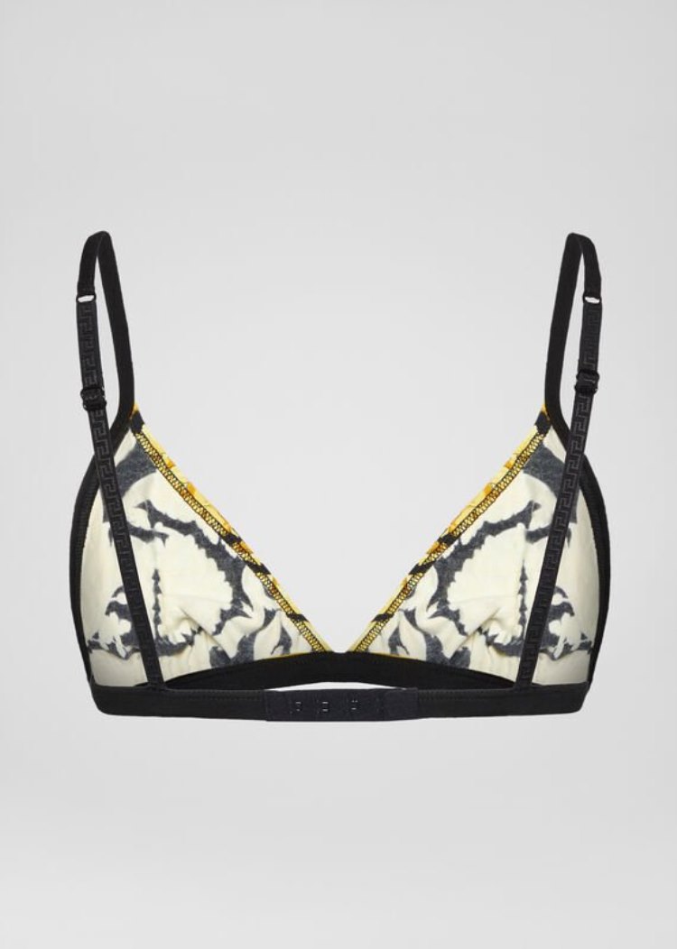 Versace Barocco Print Triangle Bra Σουτιέν γυναικεια Πολύχρωμο | 2R1B3TJ