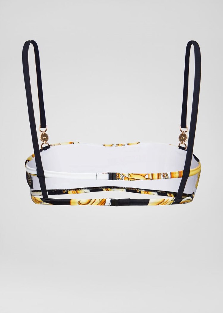 Versace Barocco Print Μπικίνι Top μαγιό γυναικεια Πολύχρωμο | 55A2H9J