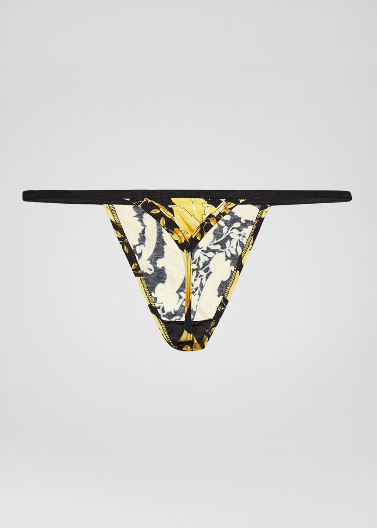 Versace Barocco Print Στρινγκ εσωρουχα γυναικεια Πολύχρωμο | 77W6VPS