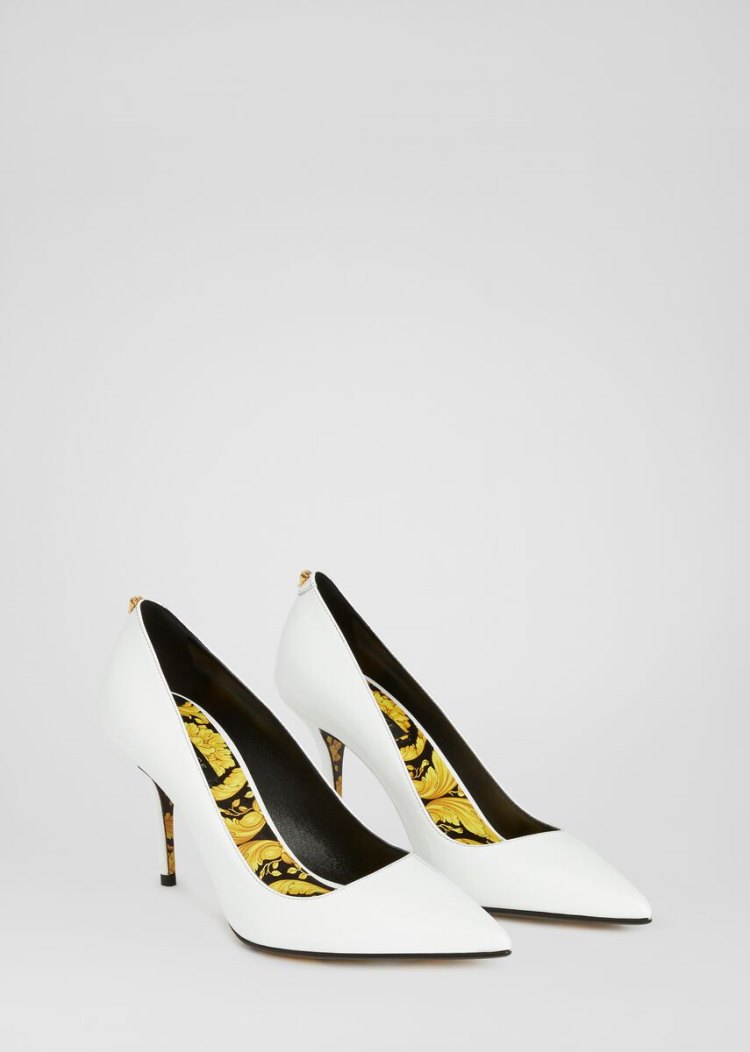 Versace Barocco Pumps γοβεσ γυναικεια ασπρα | XLUY1HJ
