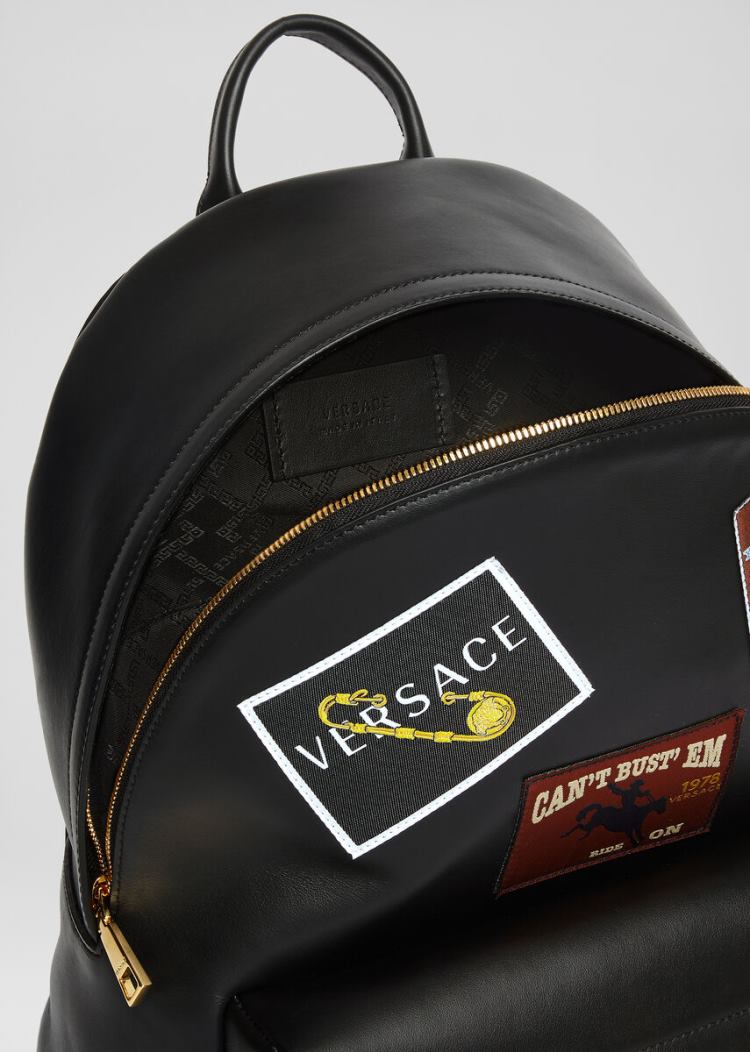 Versace Barocco Rodeo Patch δερματινα Backpack σακιδια πλατησ ανδρικα Πολύχρωμο | XYVYF1A