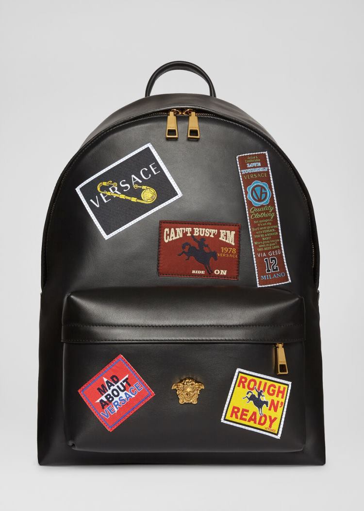Versace Barocco Rodeo Patch δερματινα Backpack σακιδια πλατησ ανδρικα Πολύχρωμο | XYVYF1A