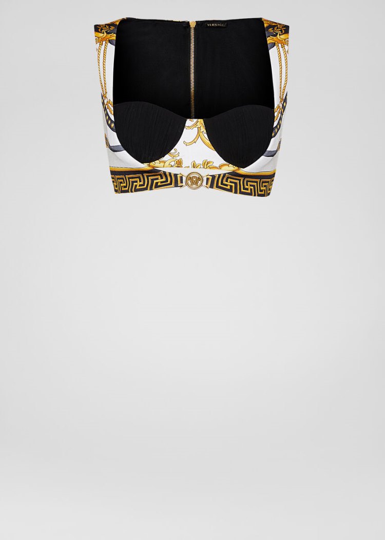 Versace Barocco Rodeo Print Bustier Top Αριστος γυναικεια Πολύχρωμο | GZQ2X0E