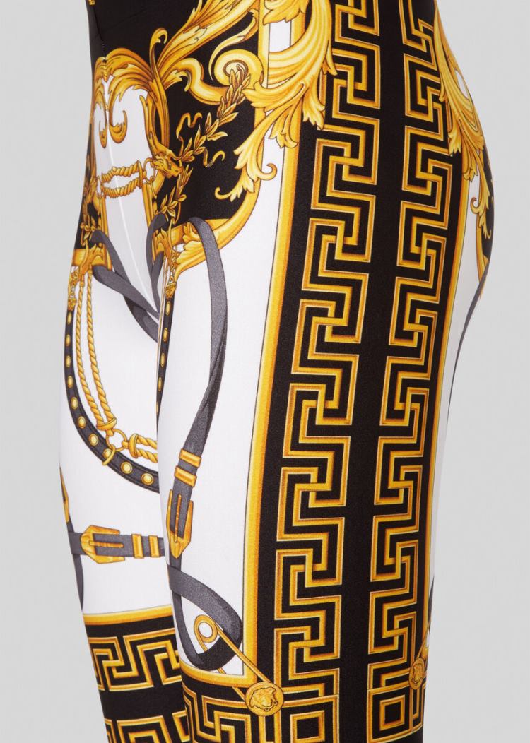 Versace Barocco Rodeo Print Leggings κολαν γυναικεια Πολύχρωμο | LZNZUPS