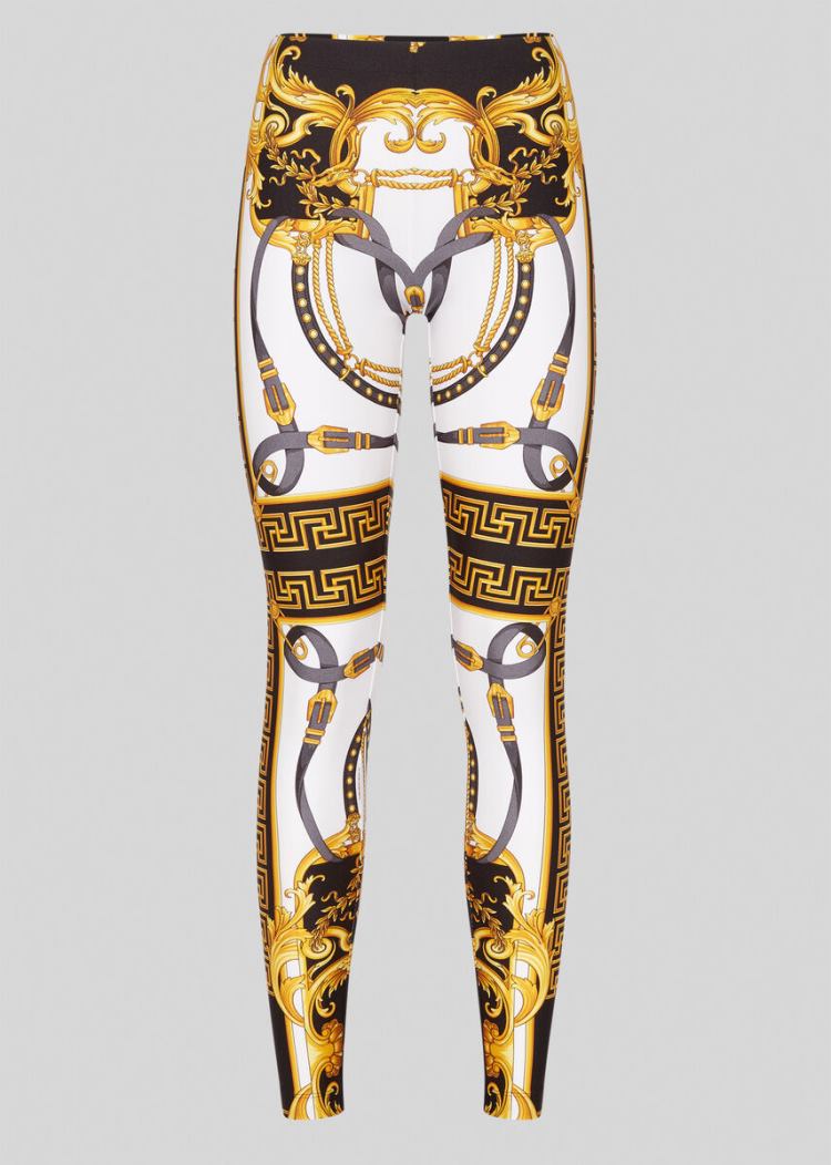 Versace Barocco Rodeo Print Leggings κολαν γυναικεια Πολύχρωμο | LZNZUPS