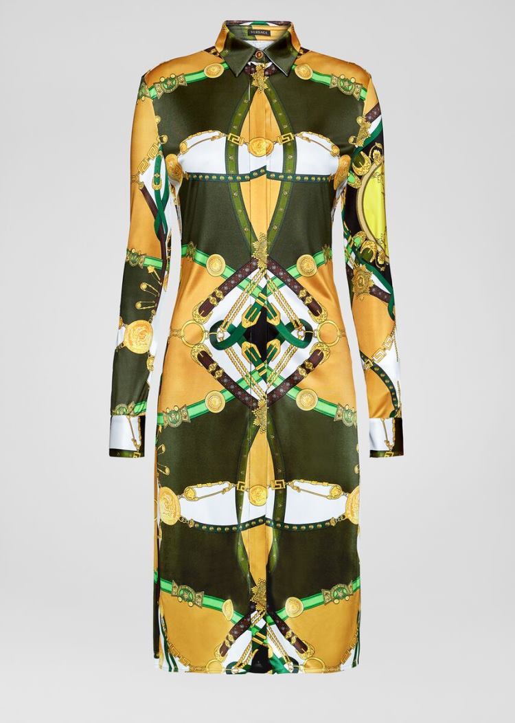 Versace Barocco Rodeo Print Shirt φορεμα φορεμα γυναικεια Πολύχρωμο | ZGMHTFA