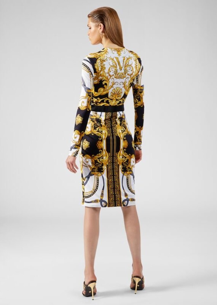 Versace Barocco Rodeo Print Wrap φορεμα φορεμα γυναικεια Πολύχρωμο | YPY62D0