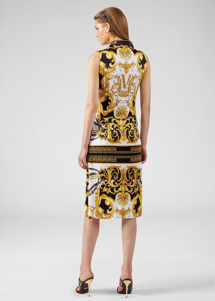 Versace Barocco Rodeo Print αμανικα Shirt φορεμα φορεμα γυναικεια Πολύχρωμο | 34TWDNM