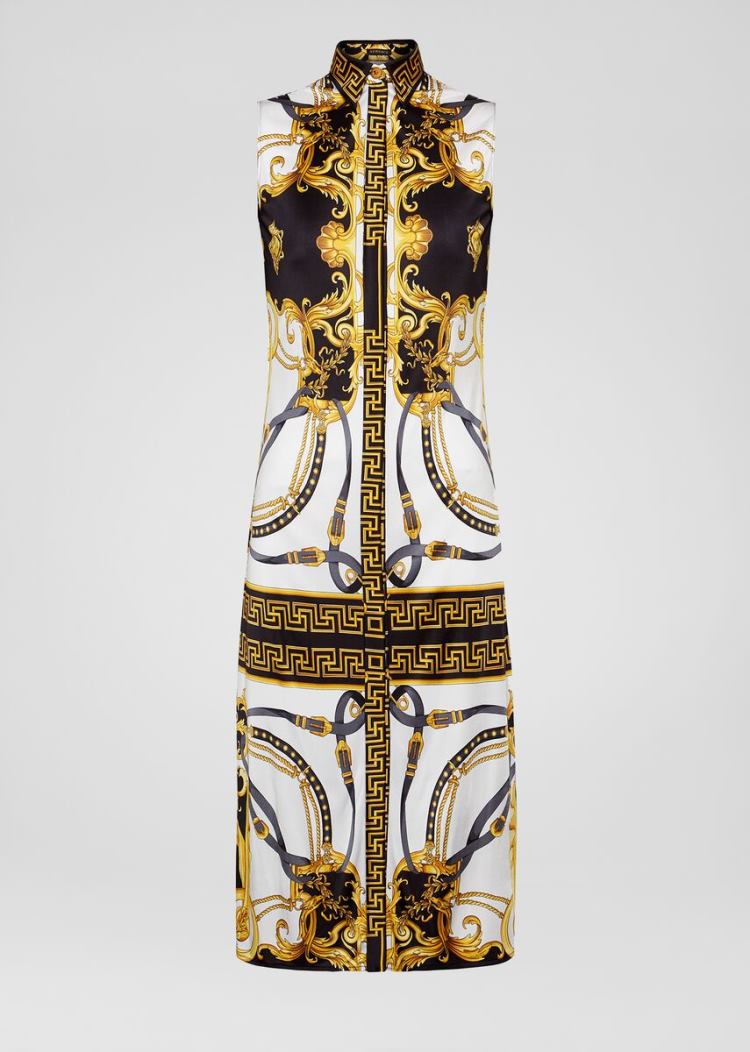Versace Barocco Rodeo Print αμανικα Shirt φορεμα φορεμα γυναικεια Πολύχρωμο | 34TWDNM