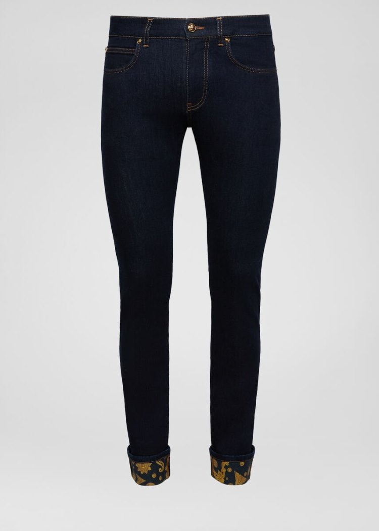 Versace Barocco Western Accent Jeans τζιν παντελονι ανδρικα μπλε | 8R1BJ80