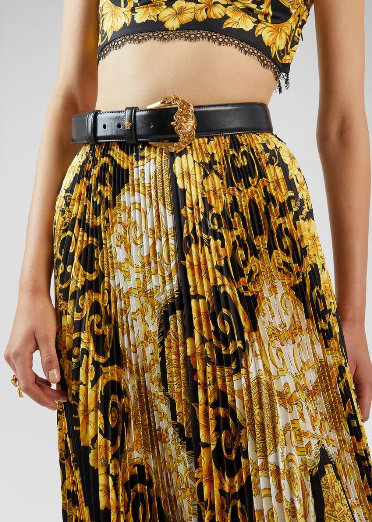 Versace Barocco πόρπης Belt ζωνη γυναικεια μαυρα | IR7WEV5