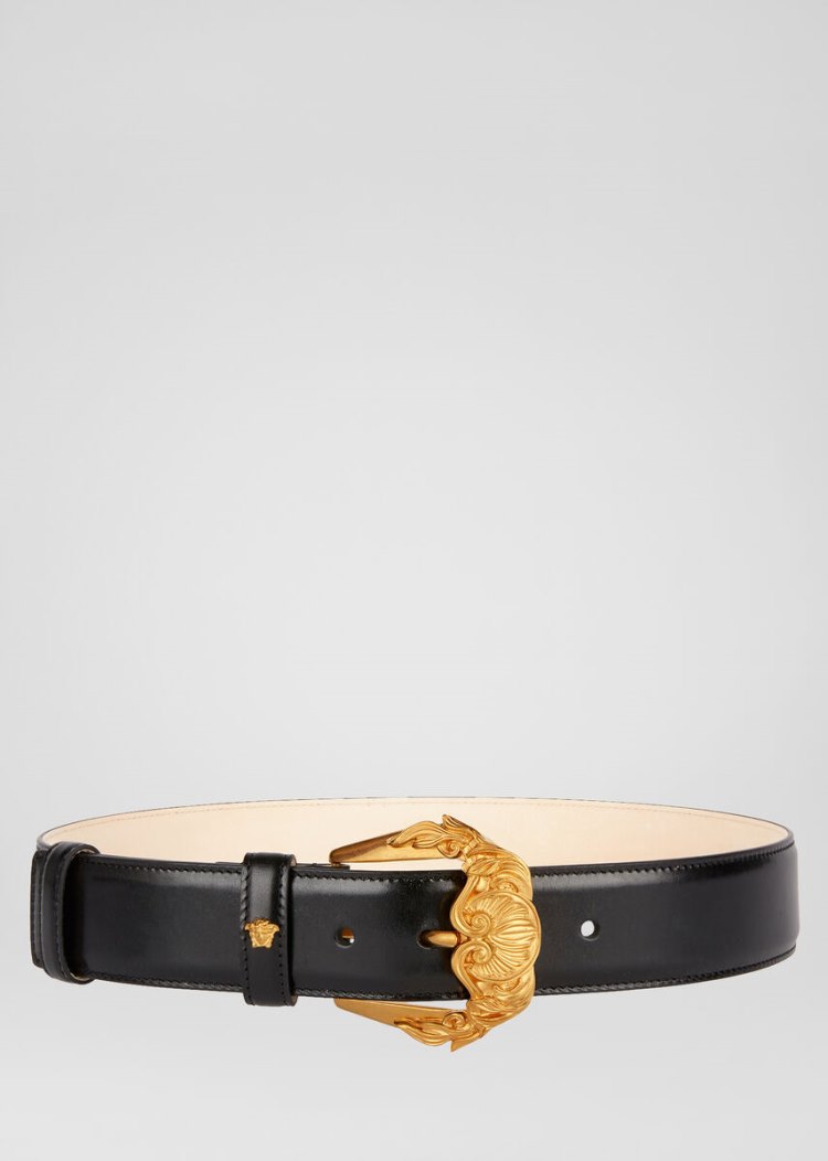 Versace Barocco πόρπης Belt ζωνη γυναικεια μαυρα | IR7WEV5