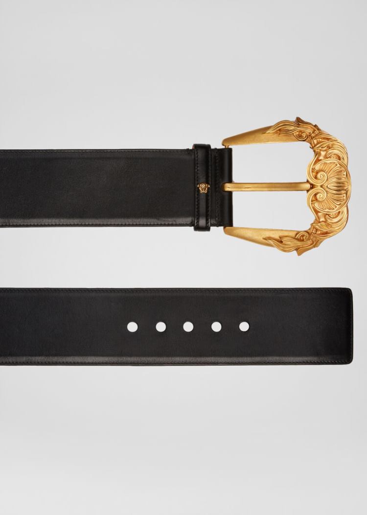 Versace Barocco πόρπης waist Belt ζωνη γυναικεια μαυρα | 4S8S6P9