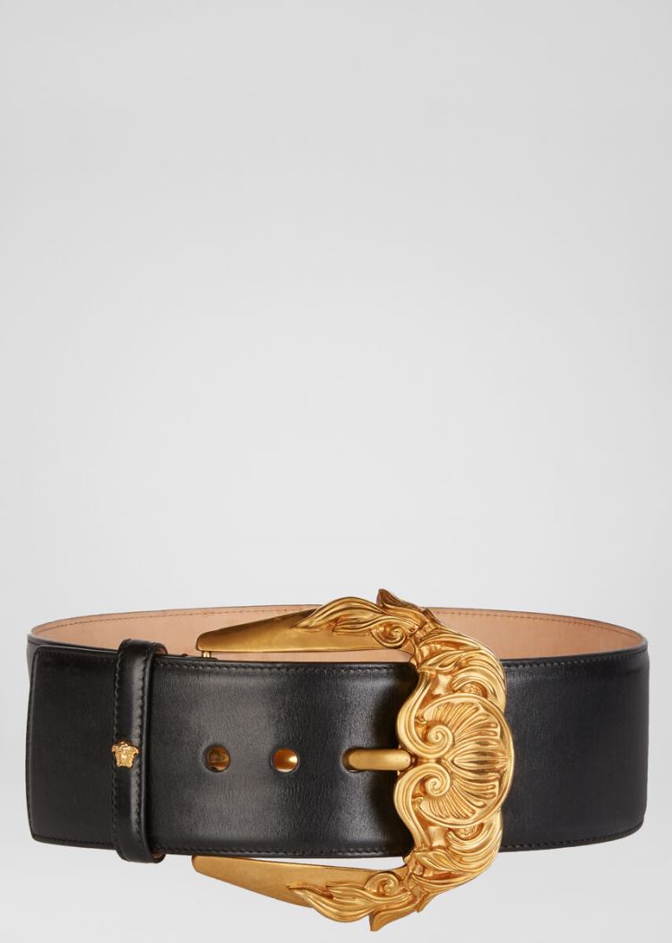 Versace Barocco πόρπης waist Belt ζωνη γυναικεια μαυρα | 4S8S6P9