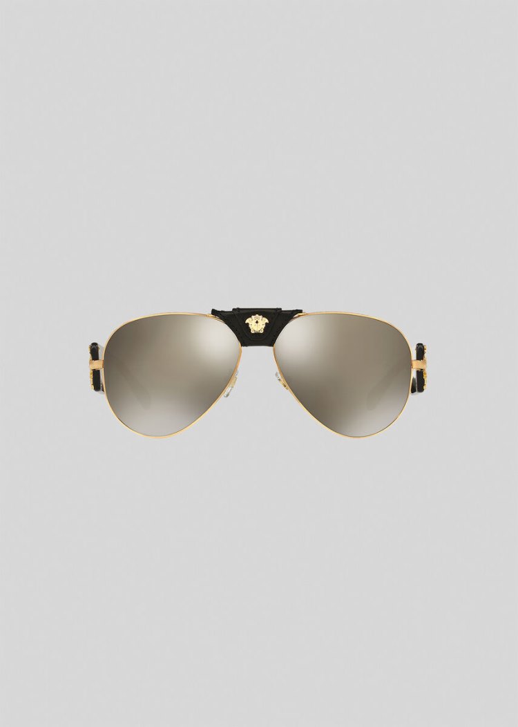 Versace Black Baroque γυαλια ηλιου ανδρικα μαυρα | NXK1PZ5