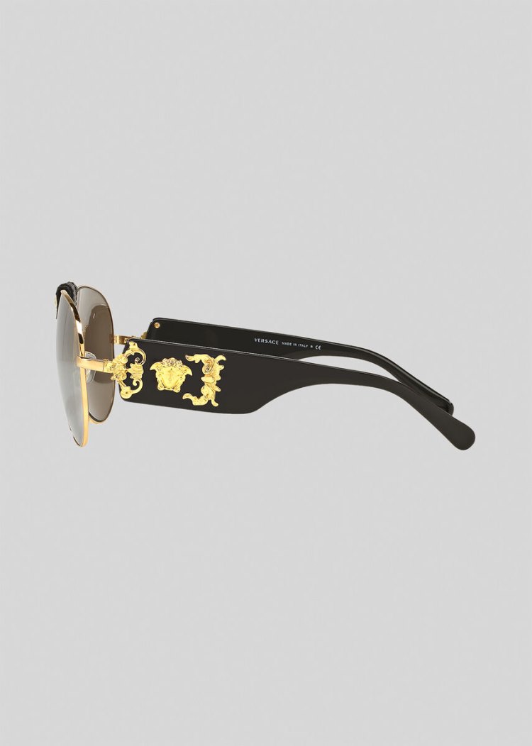 Versace Black Baroque γυαλια ηλιου ανδρικα μαυρα | NXK1PZ5