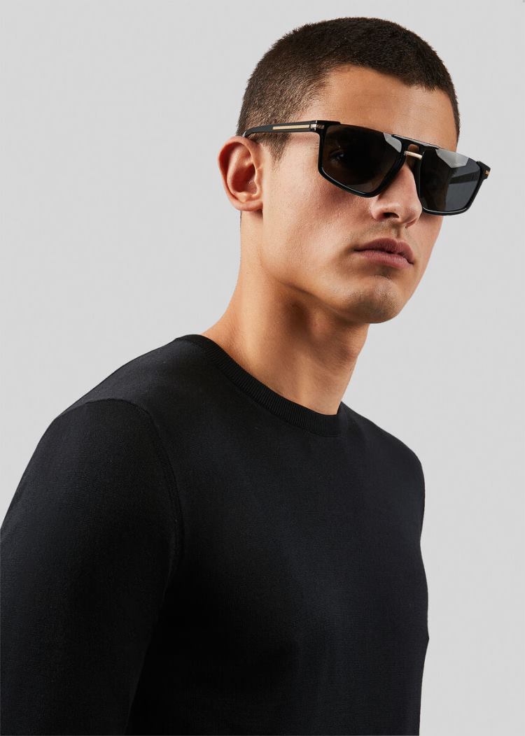 Versace Black Greca Aegis γυαλια ηλιου ανδρικα μαυρα | 6L8FMZJ