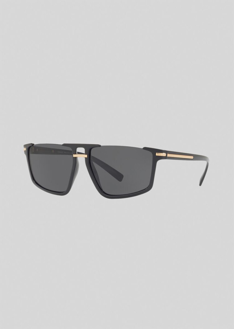 Versace Black Greca Aegis γυαλια ηλιου ανδρικα μαυρα | 6L8FMZJ