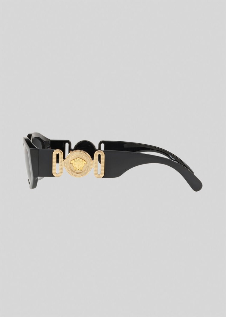 Versace Black Medusa Biggie γυαλια ηλιου ανδρικα μαυρα | N47N0W2