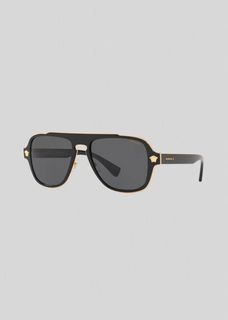 Versace Black Medusa Retro Charm γυαλια ηλιου ανδρικα μαυρα | PY8YHLY