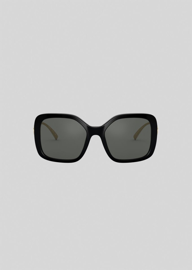 Versace Black Signature Medusa Square γυαλια ηλιου γυναικεια μαυρα χρυσο χρωμα | WRHLN44