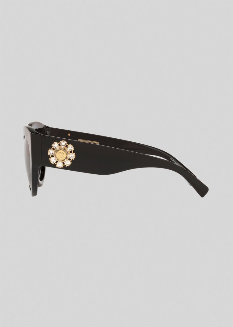 Versace Black Tribute Jewel γυαλια ηλιου γυναικεια μαυρα | O3ZV9VC