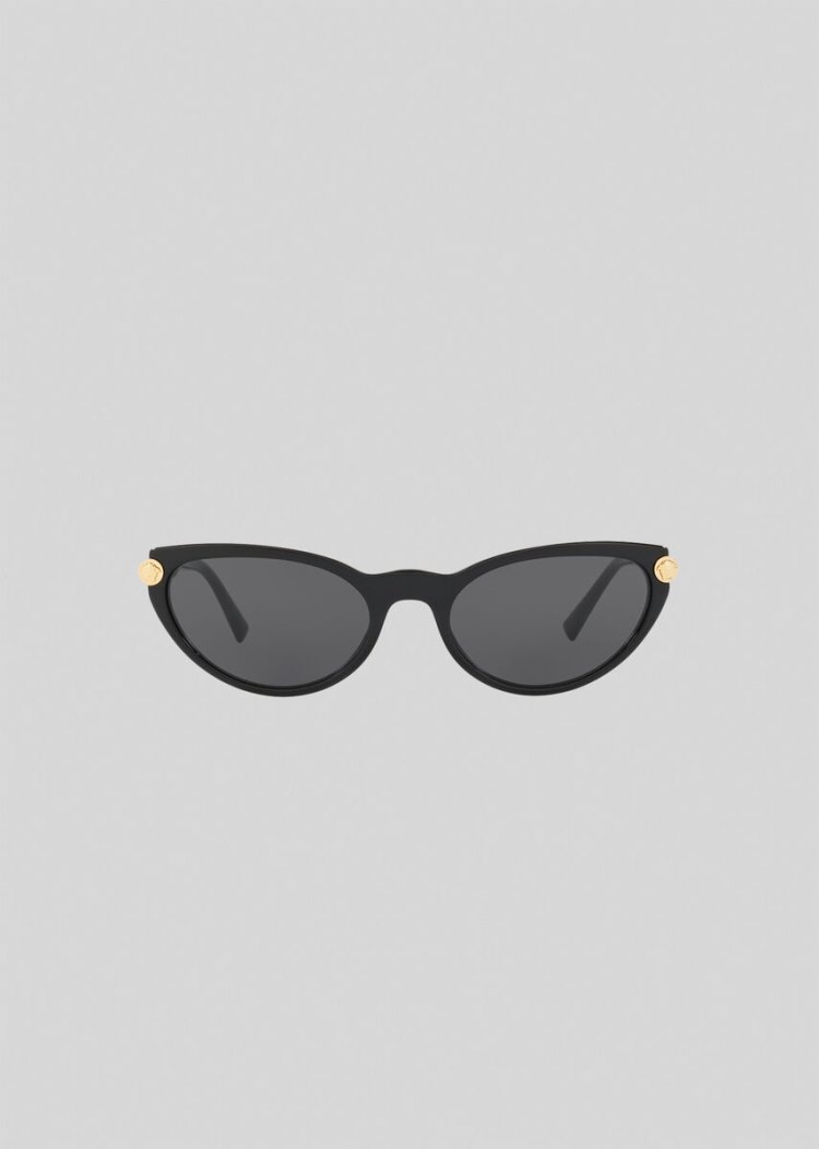 Versace Black V-Rock Cat-Eye γυαλια ηλιου γυναικεια μαυρα | F40HUVG