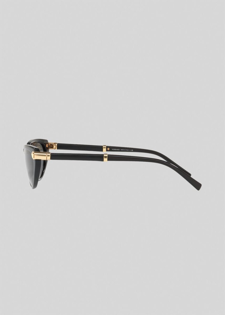 Versace Black V-Rock Cat-Eye γυαλια ηλιου γυναικεια μαυρα | F40HUVG