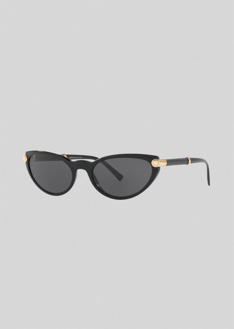 Versace Black V-Rock Cat-Eye γυαλια ηλιου γυναικεια μαυρα | F40HUVG