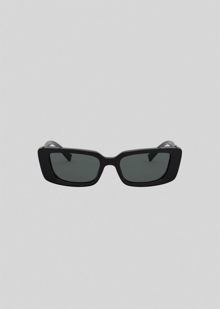 Versace Black Virtus Rectangular γυαλια ηλιου γυναικεια μαυρα | KFU2NNE