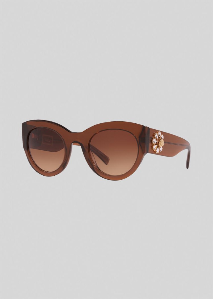 Versace Brown Tribute Jewel γυαλια ηλιου γυναικεια καφε | WTAR6LS