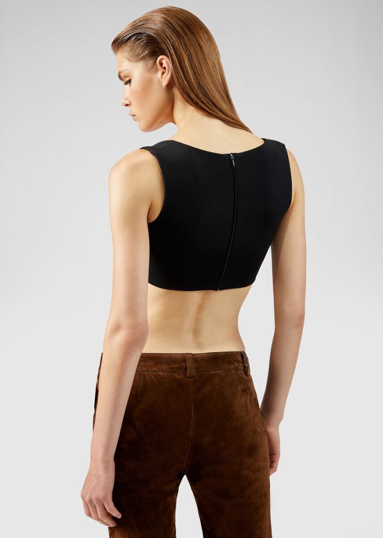 Versace Bustier Top Αριστος γυναικεια μαυρα | TRYERHO
