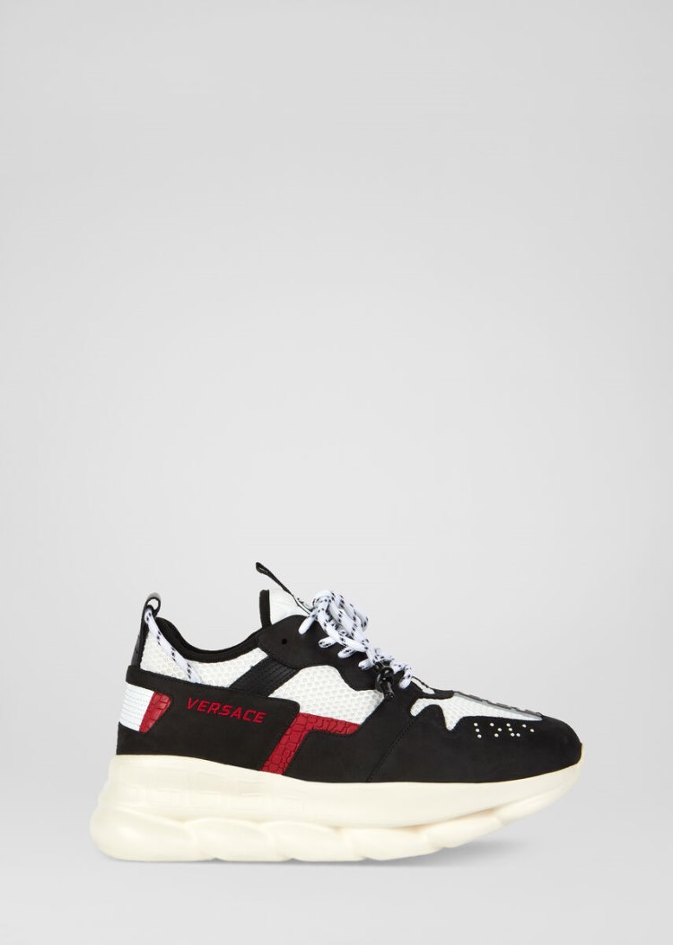 Versace Chain Reaction 2 Sneakers αθλητικα ανδρικα μαυρα | EBF51IM